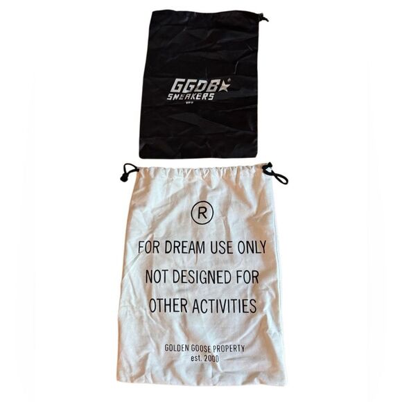 Golden Goose Women's Super Star Suede Silver Sparkle Sneakers + Bags Size 39 - Picture 8 of 14